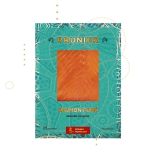 Prunier Scottish smoked salmon slices (2 or 4 slices)