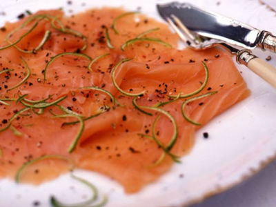 Carpaccio de saumon Balik 