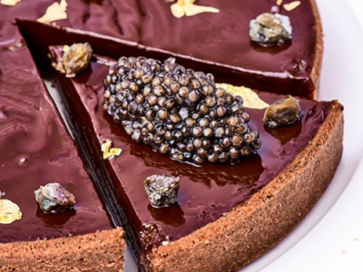 Tarte Chocolat Caviar par le chef Yannick Alléno